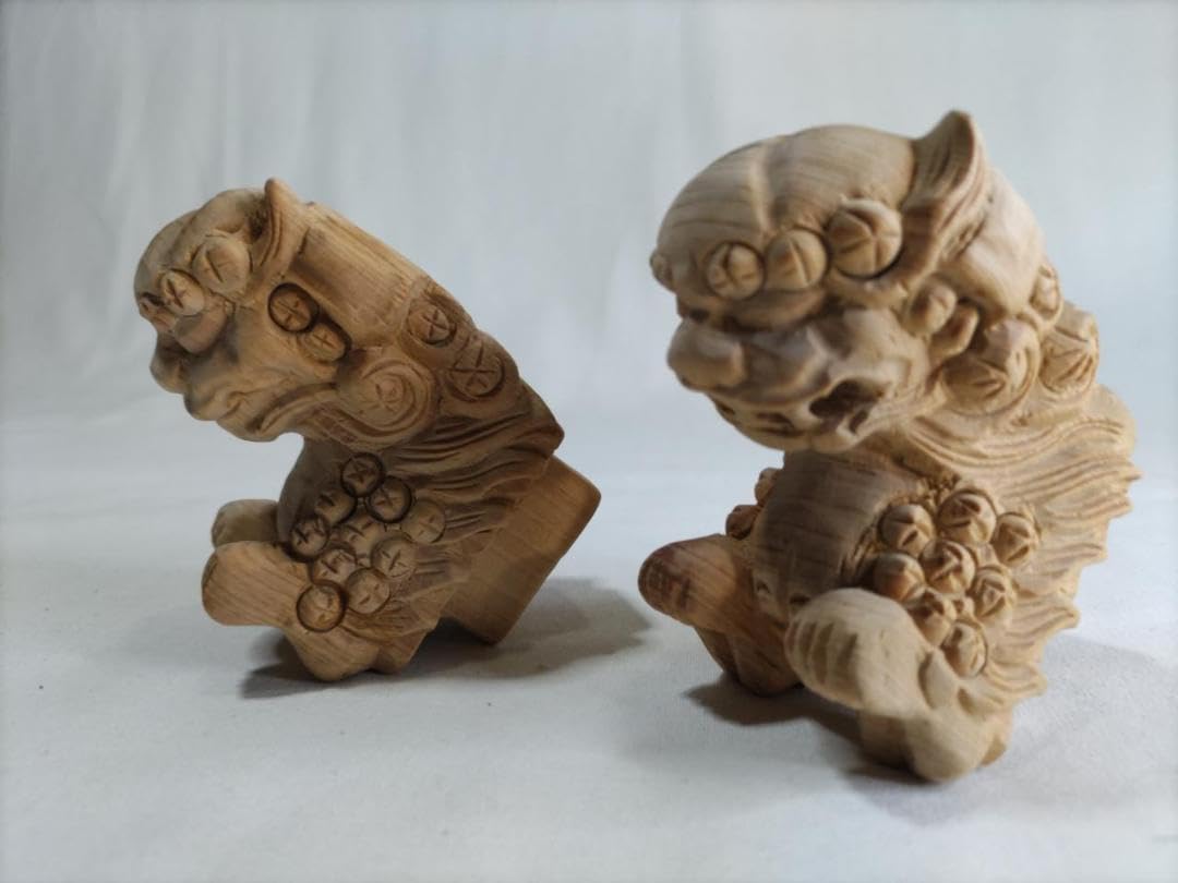 獅子鼻1.5寸　社寺仏閣、神輿、山車彫刻、1組（阿吽２体） Amazon.co.jp: 獅子鼻1.5寸 社寺仏閣、神輿、山車彫刻、1組