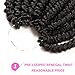 12 Inches 6 Packs Senegalese Spring Twist Hair with Curly Ends Short Ombre Crochet Hair Bounce Synthetic Crochet Braids Hair (1B#)