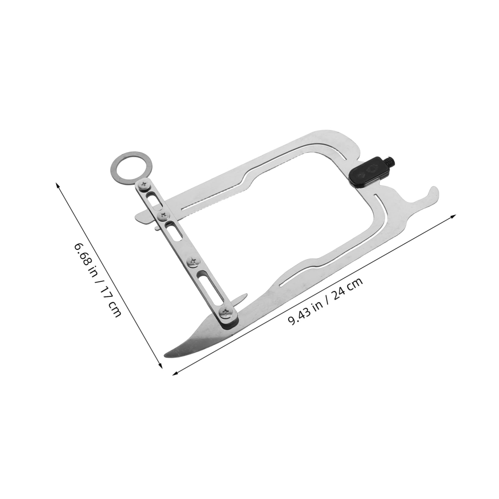 ibasenice High Load Capacity Telescoping Boat Hook Stainless Steel Marine Boating Gear for Yacht Kayak