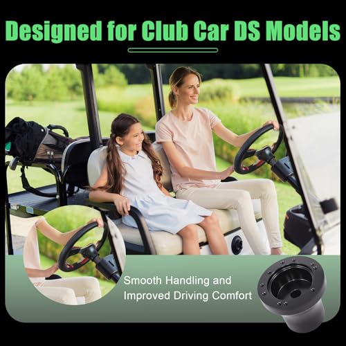 Adaptateur de volant de golf robuste noir satiné compatible modèles Yamaha - 7