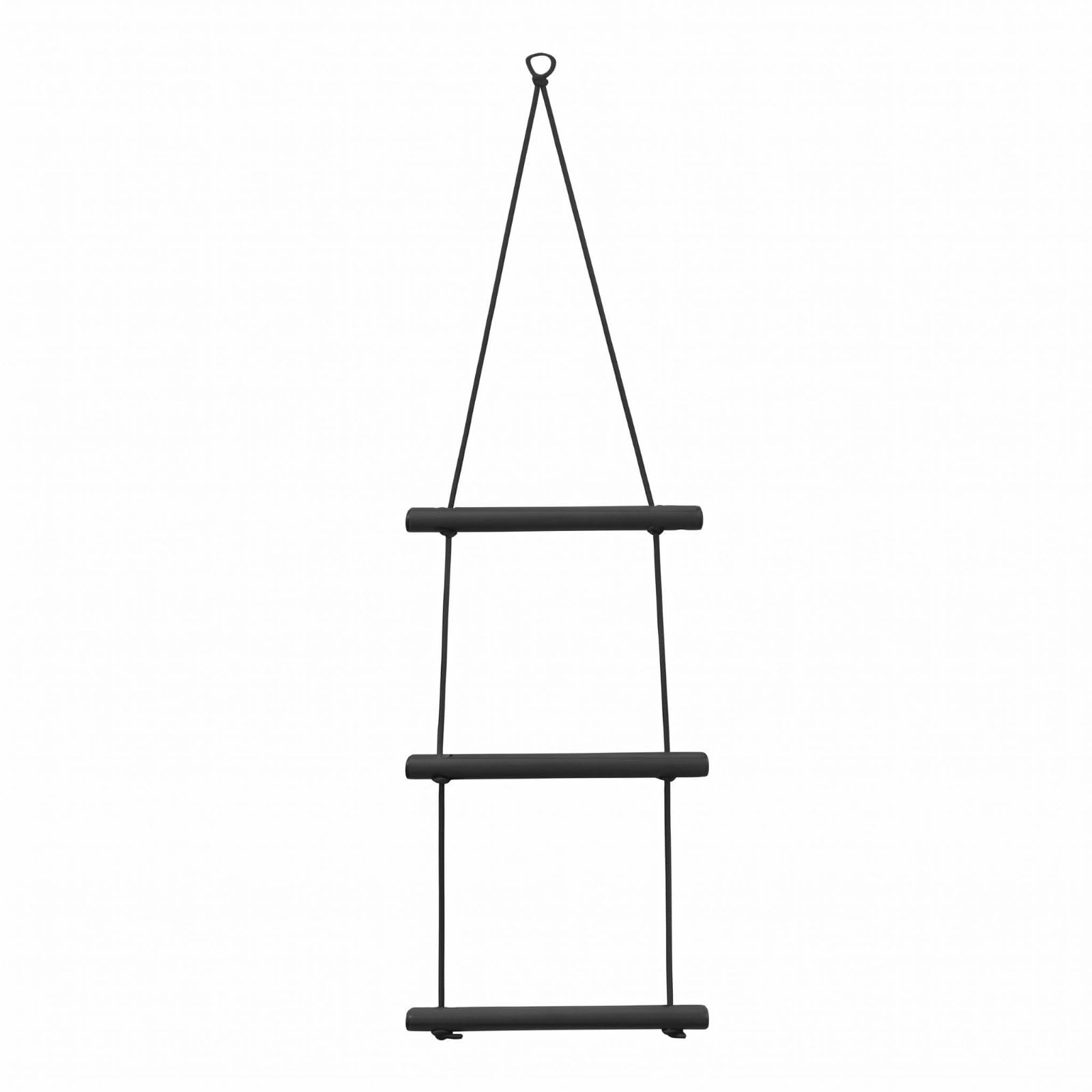 30 Cm Rung Spacing Boat Boarding Ladder Lightweight Boarding Rope Ladder Hanging Loop Marine Gear for Boats, Yachts, 3-Step-image-20