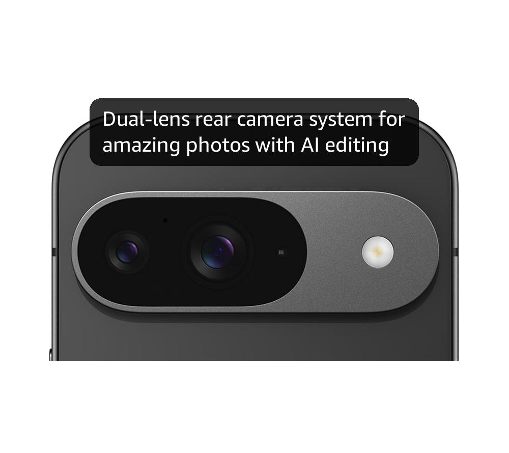 Google Pixel 9 - Unlocked Android Smartphone with Gemini, Advanced Camera, 24-Hour Battery, and 6.3" Actua Display - Obsidian, 128GB