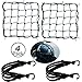JiaHome 4pz (Rete Ragno Elastica*2 +Corda Elastica*2),Rete Elastica Moto Accessori per Moto Bici Portapacchi Coprire Appendere Casco Bagagliai con Ganci