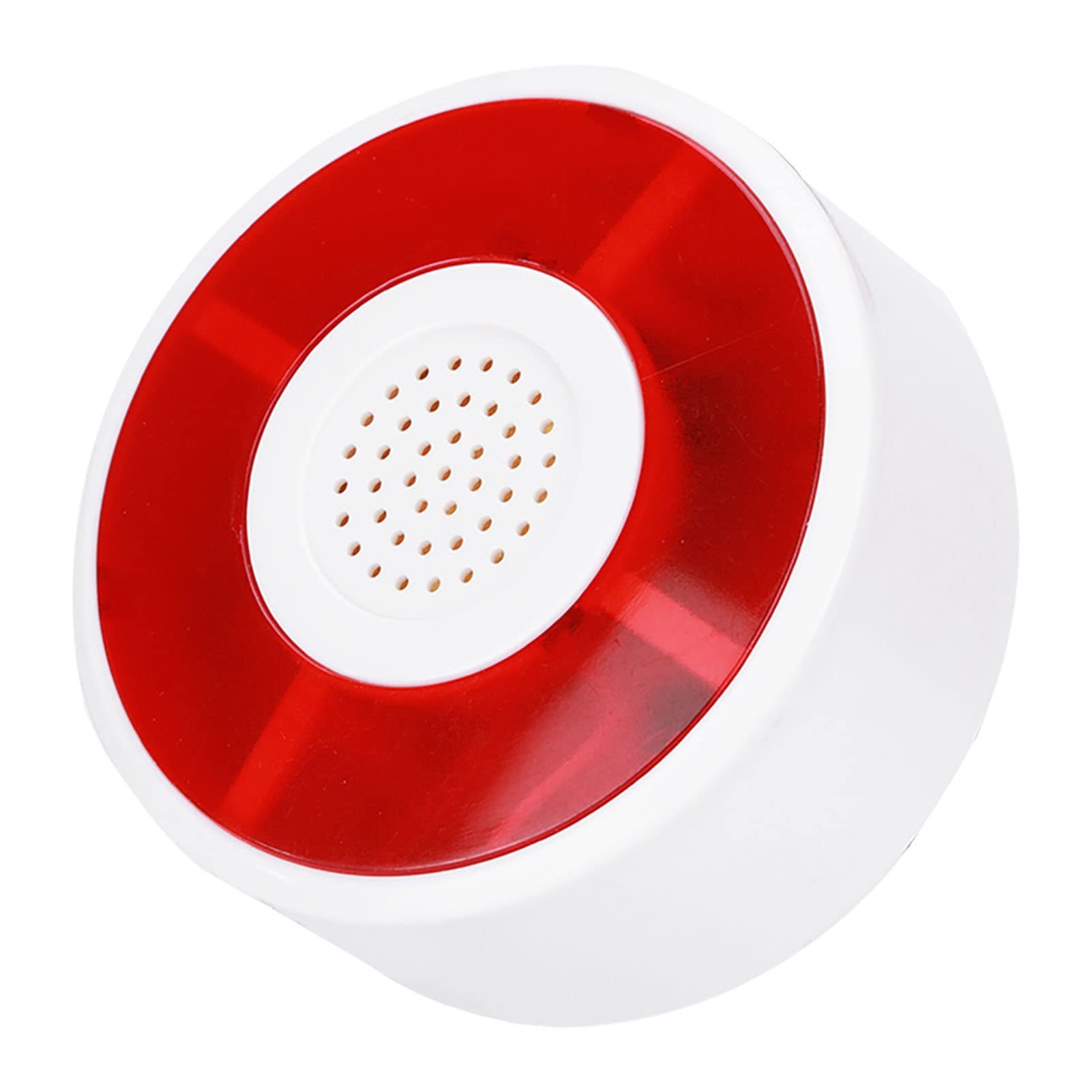 Jelquix Bright DC 12V LED Flashing Strobe Light Energy Efficient Warning Lamp for Alarms and Signaling Red White Plastic