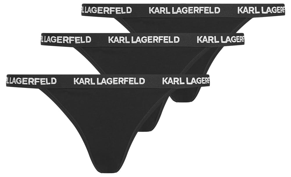 Karl Lagerfeld B.V Damen Karl Lagerfeld, Women's, Logo Brazilian (3 Pack) Thong Panties