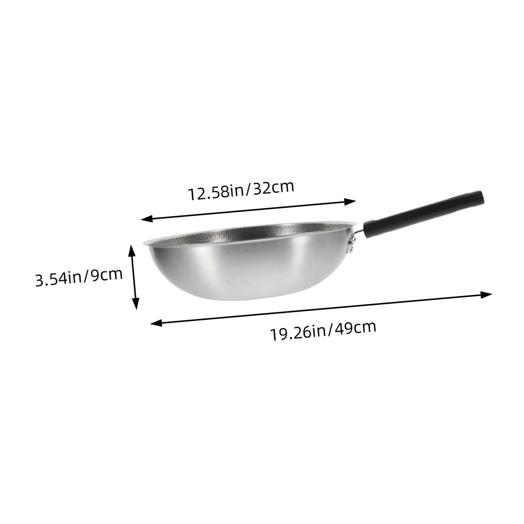 Toyvian Padella Antiaderente Nido D'ape in Acciaio Inox Manico Ergonomico e Fondo Piatto per Cucina Domestica Sicura e Facile da Usare