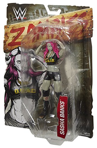 Mattel- WWE Zombies Sasha Banks, Multicolore