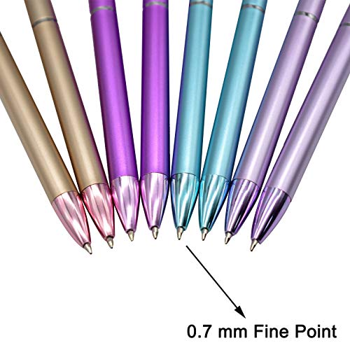 Maydahui 12Pcs Big Diamond Retractable Ballpoint Pen Gem Pens Rhinestones Crystal Bling Plated Metal Color Black Gel Ink Ballpen For Women Students Girls #TOP3
