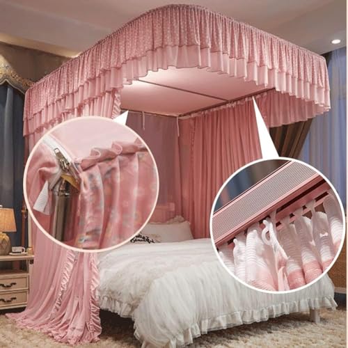 Mosquitera de cama doble de lujo para transformar tu dormitorio en un oasis verde 4