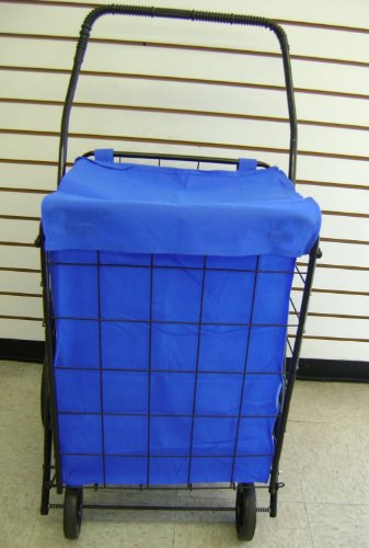 SHOPPING CART LINER insert (Blue) WATER PROOF with cover by RoyalCraft TM