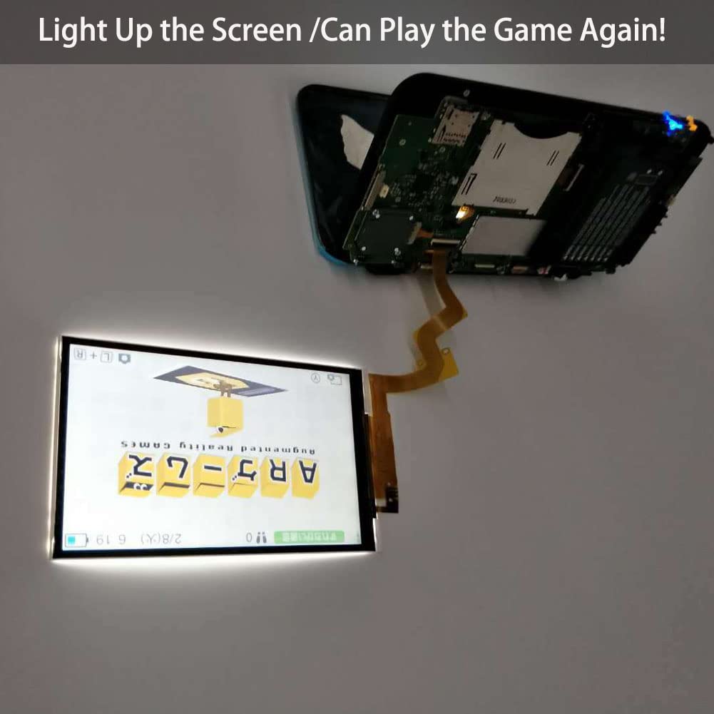 Cuifati Pantalla de Repuesto para Nuevo 2DS XL LL, Kits de Reparación de Pantalla LCD Superior Reemplazo de Pantalla de Consola de Juegos 2DS para Nuevo 2DS XL LL