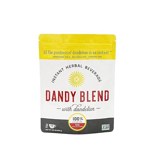 Bebida de hierbas instantánea de Dandy Blend orgánica original y certificada hecha de raíces de diente de león
