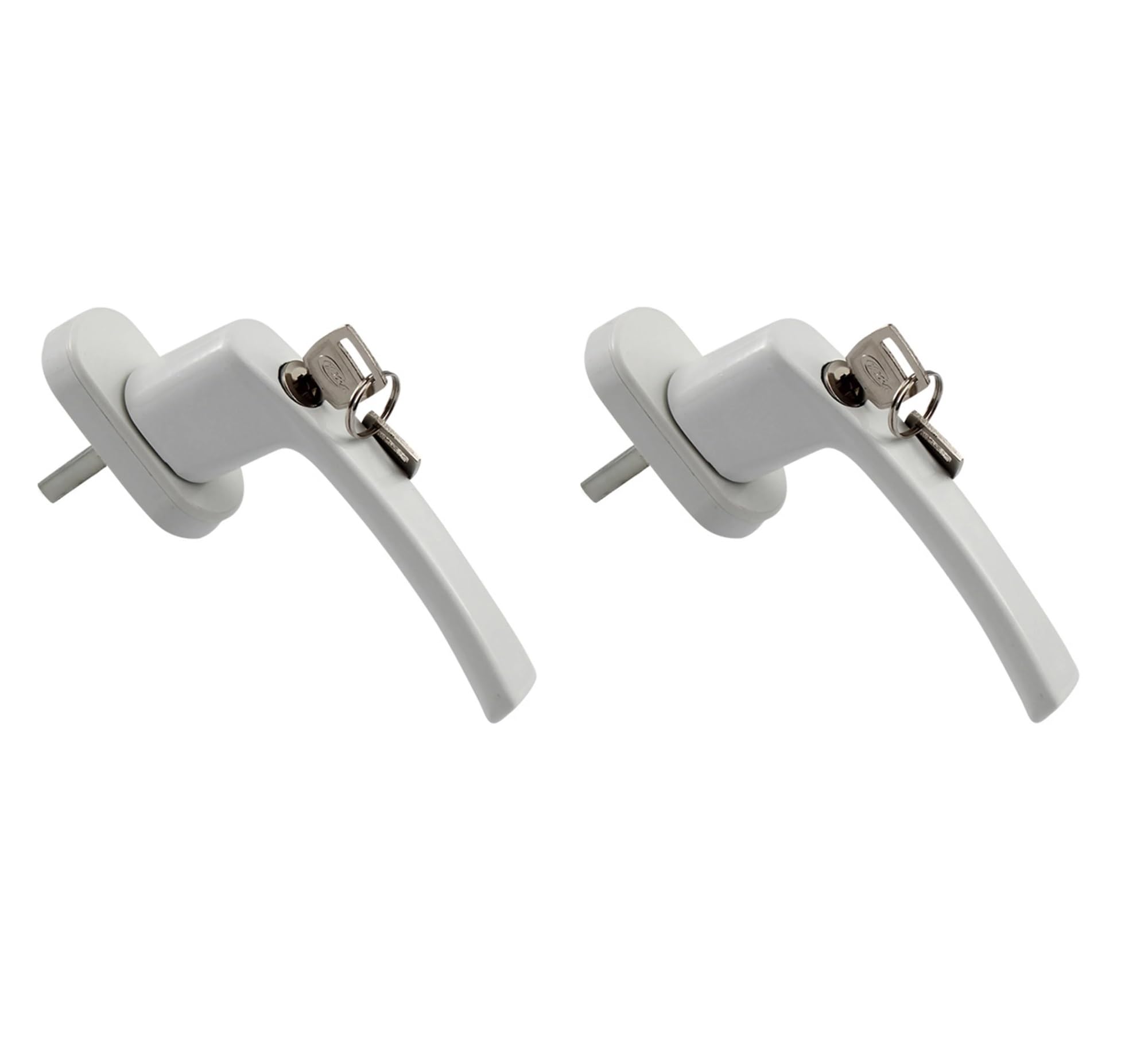 WDWDW Window Handles 2 Pack Child Lock Aluminium Indoor Glass Home Safety Lockable Round