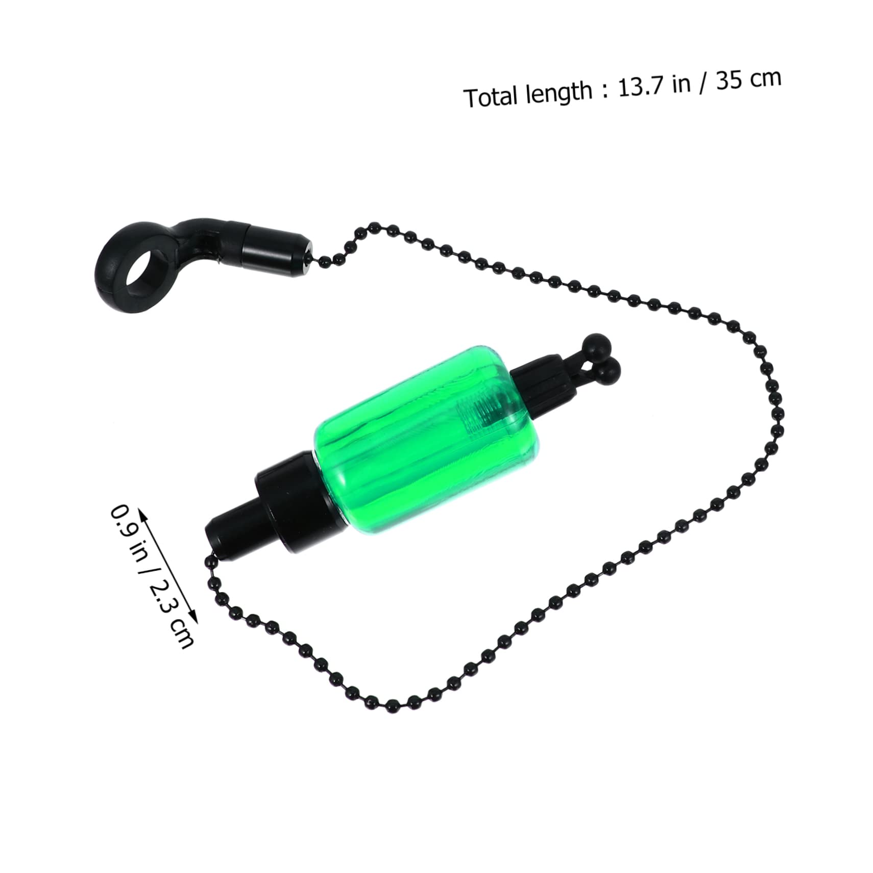 GALPADA Fishing Alarm Bite Fishing Tackle Ring Alarm LED Swingers Trout Tool Lure Fishing Rod Alarm Fishing Assisting Supplies Practical Fishing Kit Angling Alarm Green Iron Coated