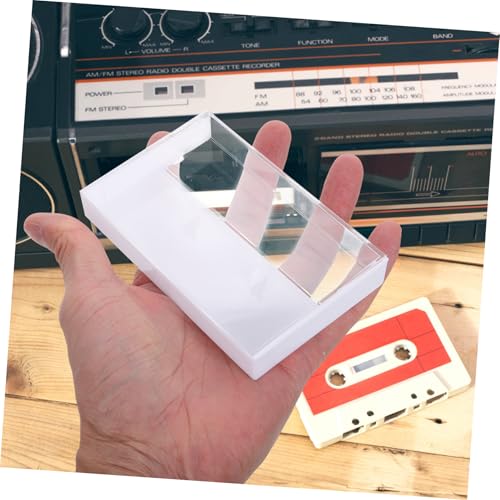 CLISPEED 10 Stück Kunststoff Kassettenhüllen Robuste Transparente Kassettenaufbewahrungsbox Für Vintage Audiokassetten Und Persönliche Accessoires Im Büro