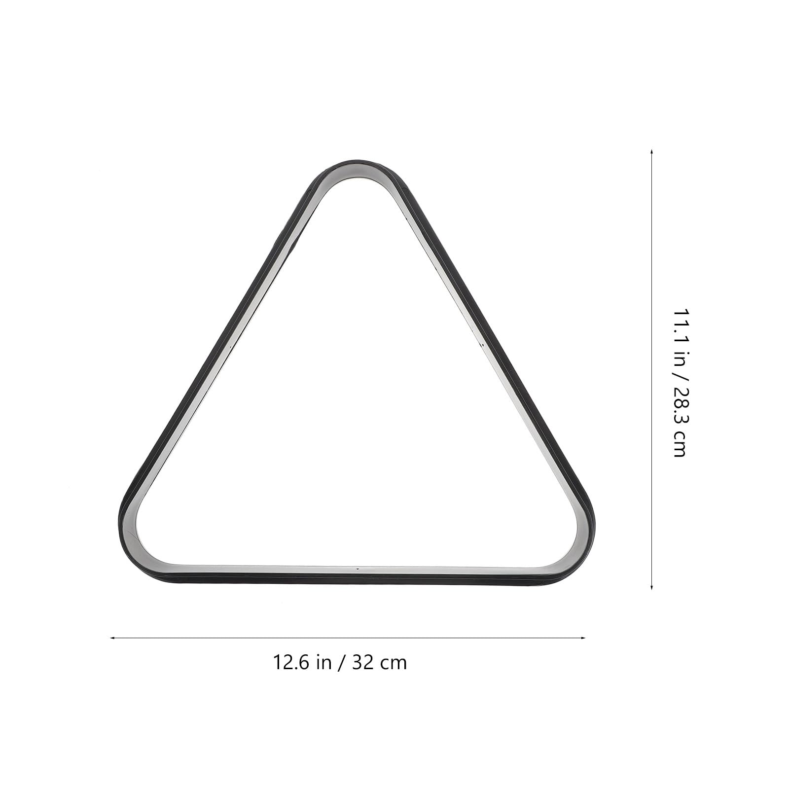 HANABASS Triángulo De Billar De Plástico para Mesa De Pool Organizador De Bolas Estándar Juego De Billar Accesorio De Soporte para Bolas 2 Piezas 12.59X11.14X1.37In