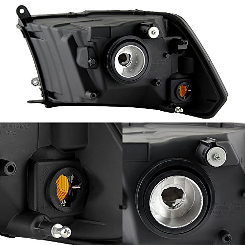 AKKON - For Black Smoke 2009-2018 Ram 1500 10-18 Ram 2500 3500 Pickup Truck Headlights Front Lamps Replacement