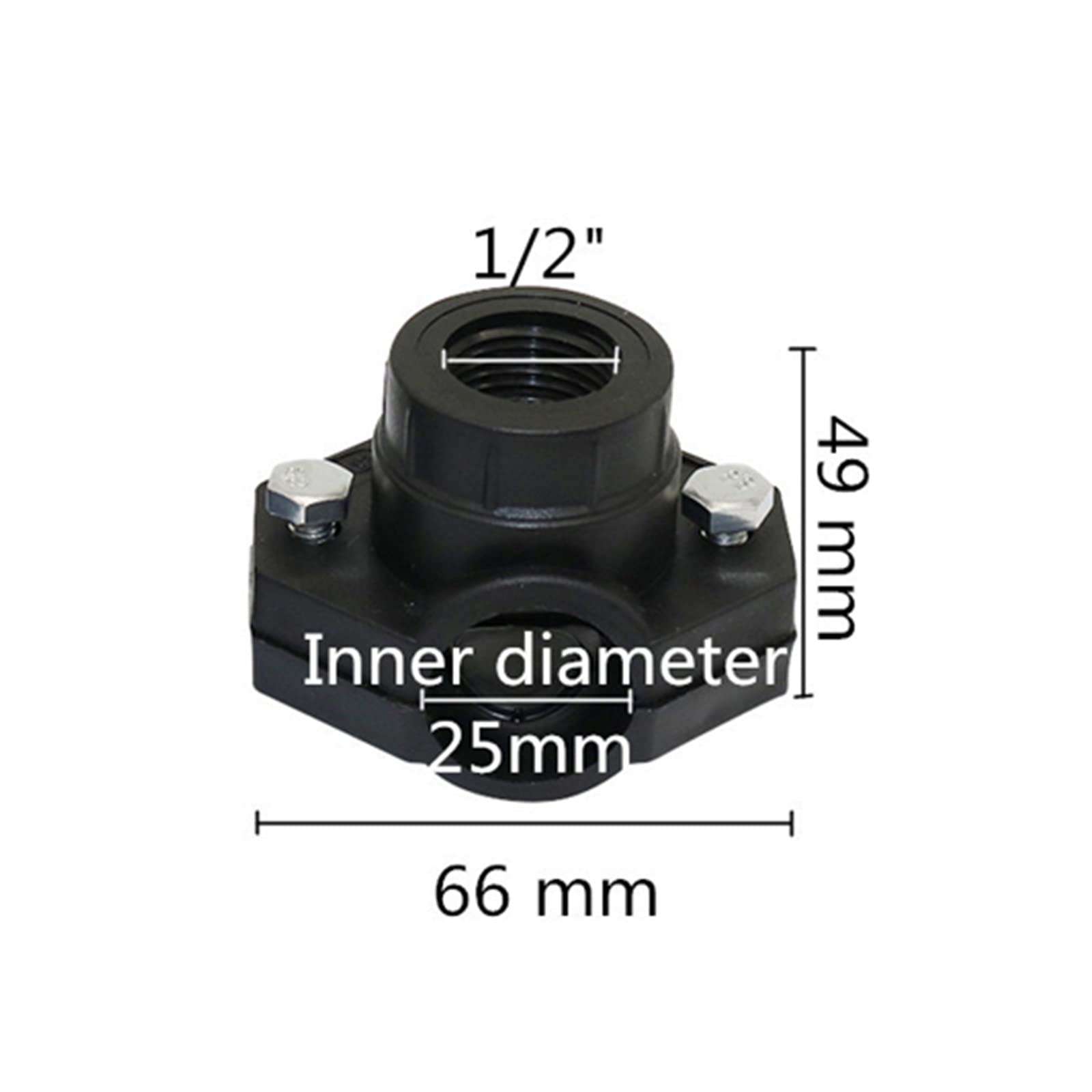 resistir extremos de alta presión y temperatura Tubo Saddle Clip Agricultura Agumento de riego Sugubra Goleta de invernadero DN32, DN25 Pipa de pipas Saddle Snwd -Set 20 Set ( Color : DN25-1I2 Inch )