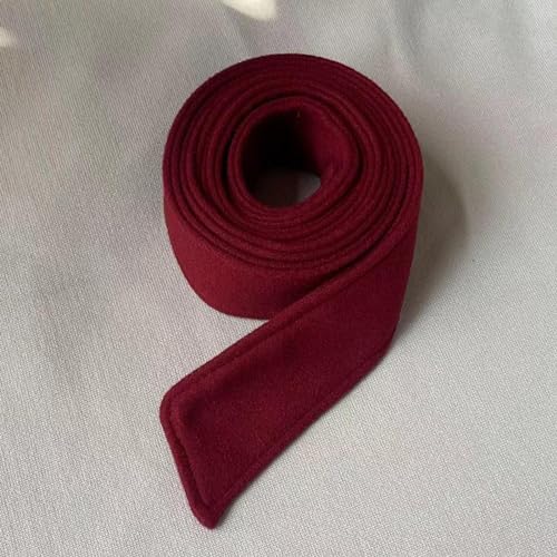 Women's Wool Blend Overcoat Waist Belt for Trench Coat with Bowknot Design4