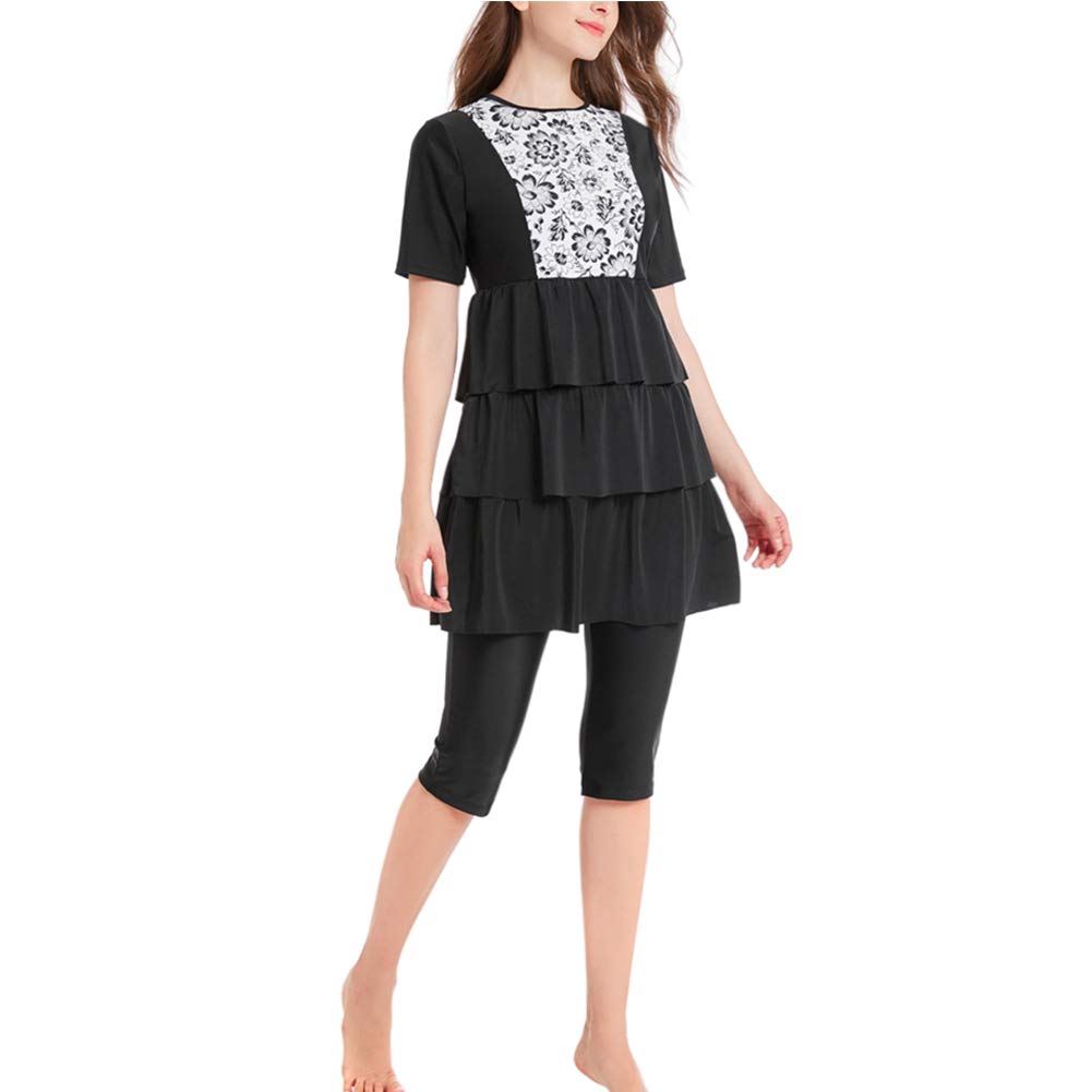 Women Modest Swimwear Beachwear - Muslim Swimwear Islamic Swimsuit for Women Full Coverage Swim Suit