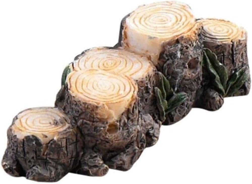 Mooff Miniature Resin Stump Micro Landscape Fairy Garden Ornament Mini Doll House Outdoor Decor Outdoor Statues Garden Sculptures Outdoor Décor Miniature Landscape