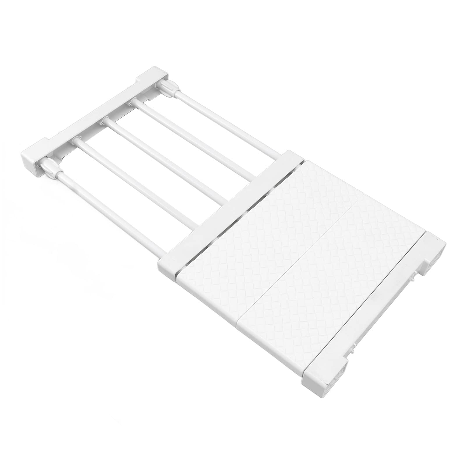 Teon - Separador de armario ajustable, práctico estante de almacenamiento para armario y gabinete, color blanco, 30 – 40 cm – nize ropa y accesorios eficientemente
