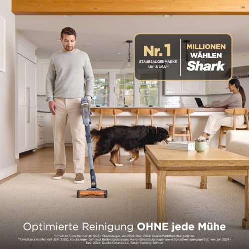 Shark Detect Speed Clean & Empty Pet Pro Akku-Staubsauger, Reverse Clean, bis zu 60 Minuten Laufzeit… – Ansicht 4