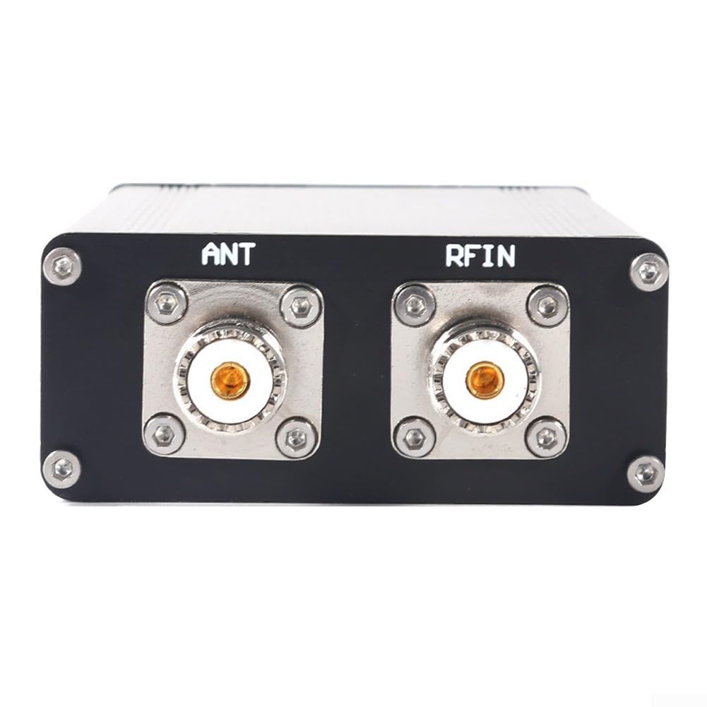 ATU-100 1.8-55MHz sintonizador de antena, caja automática de sintonizador de antena de aleación de aluminio con pantalla OLED de 0.96 pulgadas, soporta carga USB