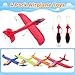 SpringFlower 4 Pack Airplane Flying Toys, 4 Throwing Foam Plane Toy for 3 4 5 6 7 8 Years Old Boys Kids, 2 Flight Modes LED Foam Glider Plane, Outdoor Flying Toy Birthday Gifts for for Boys & Girls