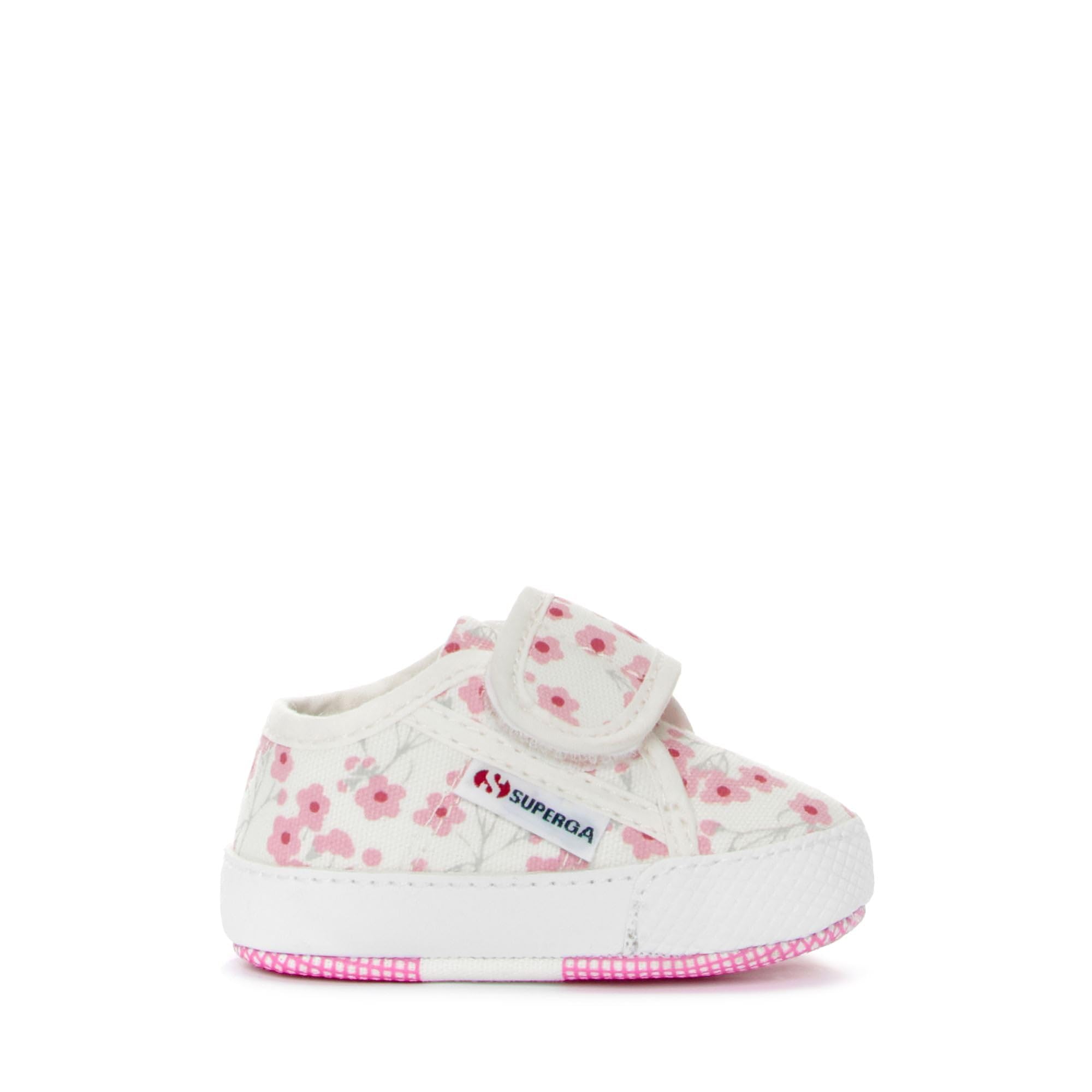 SUPERGA - Sneakers,Neonato,Bianco,Casual,Modello 4006 Baby Strap Cherry Flowers,Numero: 17