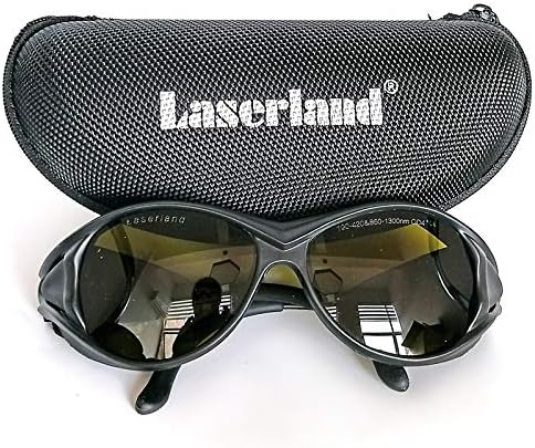 laserland T5-2 Laser Protection Goggles/Safety Glasses for 980nm 1064nm IR Infrared Nd:YAG lazer for Fiber Laser Welding Cutting Engraving