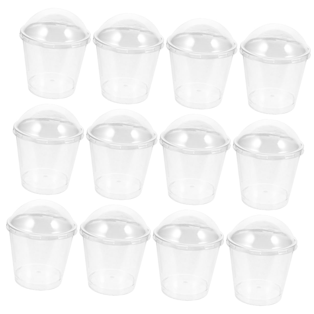NAMOARLY 25pcs Transparent Dessert Cup Vasos Para Postres Clear Mugs Appetizers Serving Bowl Yogurt Cup Popcorn Bowl Snack Containers for Appetizer Bowls Dessert Glasses