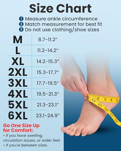 Image of KEMFORD Ankle Compression Sleeve with Cooling Effect - 1-Pair, Plantar Fasciitis Braces - Open Toe Compression Socks for Swelling, Sprain, Neuropathy, Arch Support for Men and Women - M, Arctic Beige