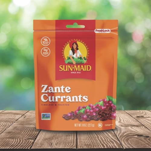Image of Sun-Maid California Sun-Dried Zante Currants - (10 Pack) 8 oz Resealable Bag - Dried Fruit for Healthy Snacks and School Lunches
