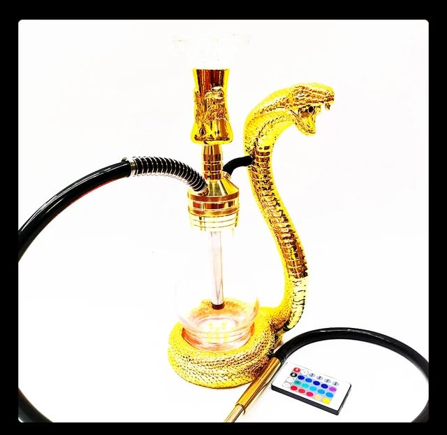 HOOKAH SERPIENTE DORADA LUJOSA