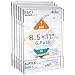 NIUBEE 8.5x11 Clear Acrylic Plexi Sign Holders with 3M Tape, Wall Sign Memo Document Menu Holder for Office, Home, Store, Restaurant-No Drilling (6 Pack)