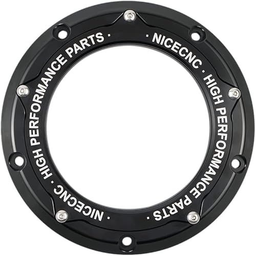 Miniatura 8 de NICECNC Cubierta de embrague Derby negra compatible con Harley Davidson CVO Limited FLHTKSE 2014-2020, Road Glide FLTRXRoad King FLHR, CVO Street