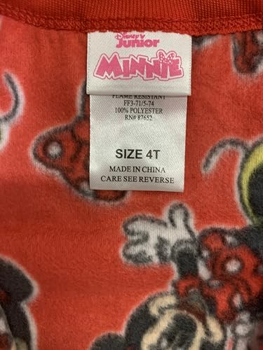 Komar Kids Minnie Mouse 2-Piece Red Cartoon Pajama Set for Girls4