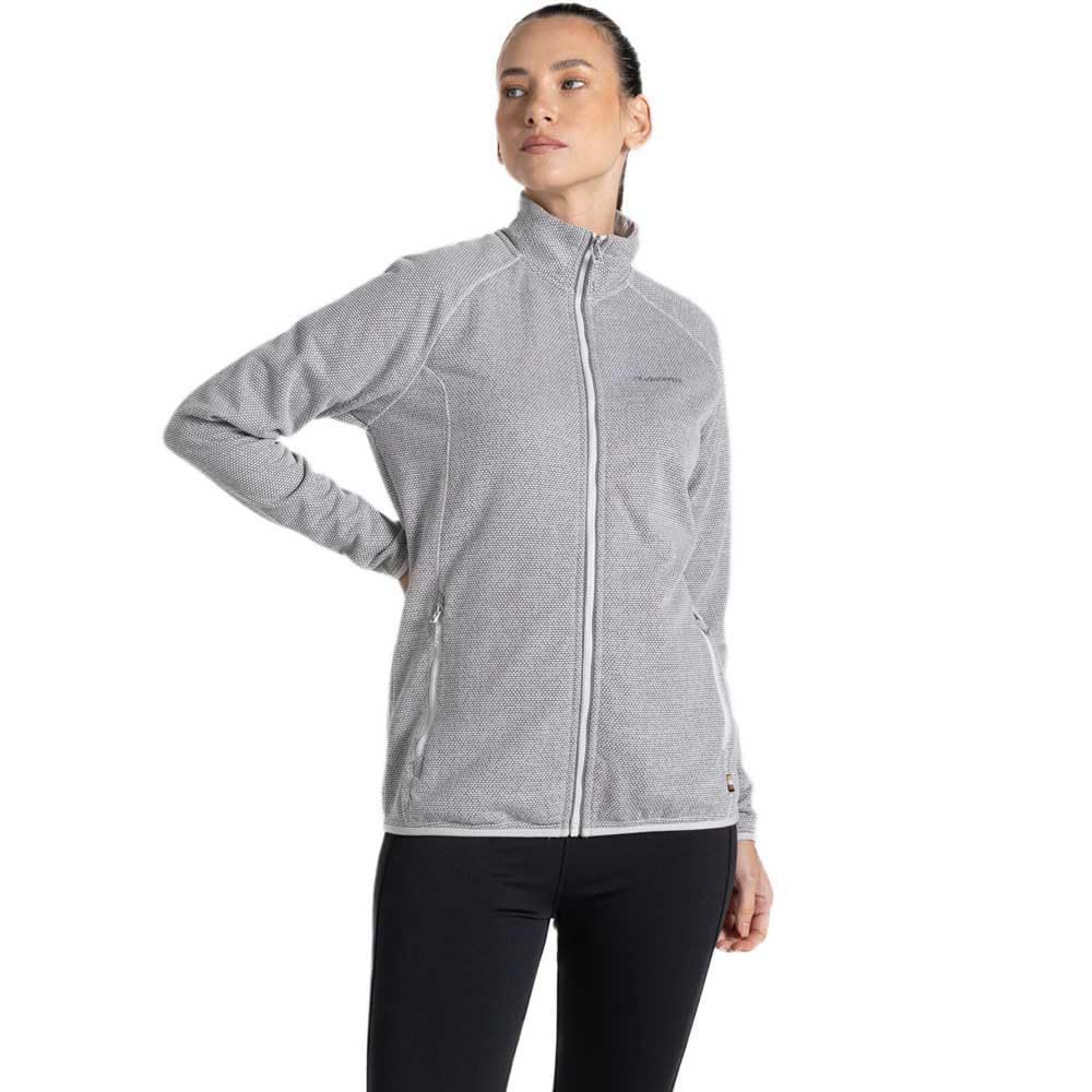 Craghoppers Women's Lunar Grey Marl Tarvos Fleece Jacket: : :, Size 10