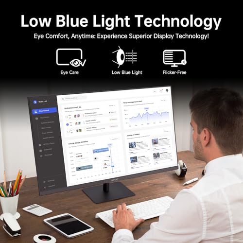undefined KTC 32 Inch 2K Computer Monitor, IPS 1440p Monitor with Ultra-Thin Bezels, HDR10, Freesync/G-sync, HDMI/DP Ports, Tilt Adjustable, Eyecare, Ideal for Business, Office, and Casual Gaming の商品画像 5
