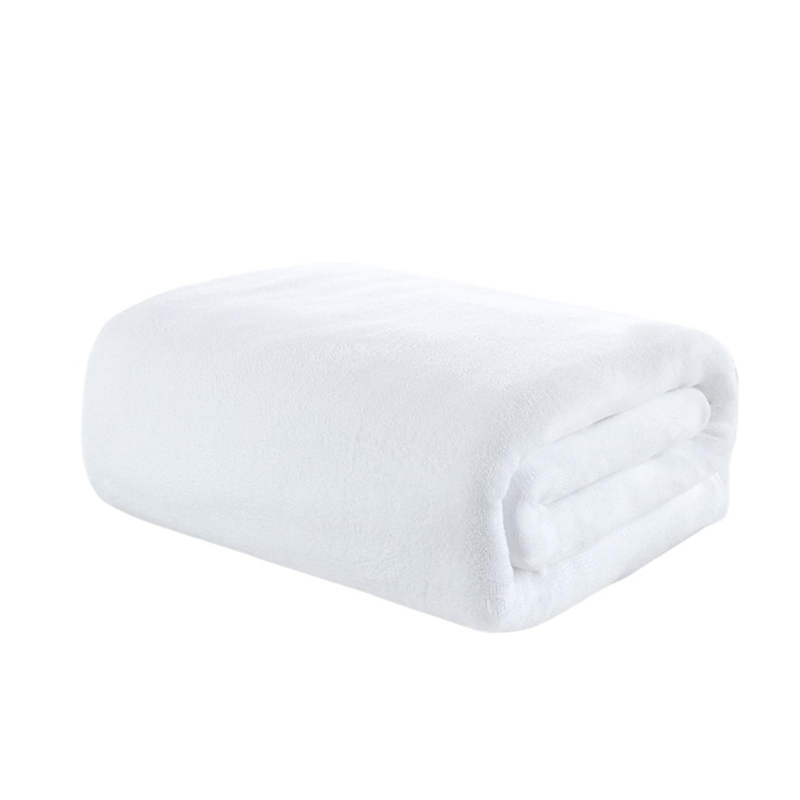 CHTKAGV Super-large Ultra-micro Fiber Bath Towel, Soft Fast-drying for Salon and Beach(White,120X200CM)