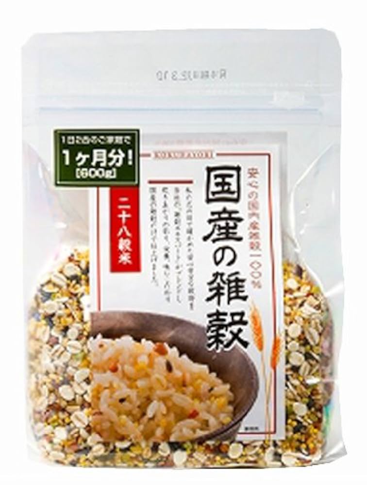 Amazon.co.jp: 穀だより 国産の雑穀二十八穀米 600g : 食品