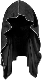 Mantente fresco y seco con 2 toallas deportivas con capucha, perfectas para viajar en climas cálidos (color negro)
