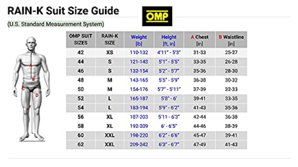 OMP Unisex Race Suit (1 Stück)