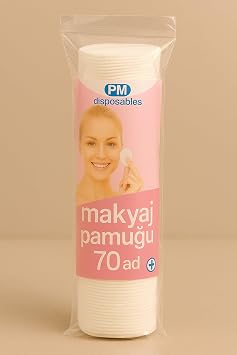 1 Paket 70 Adet Makyaj Temizleme Pamu u Pedi Pamuk