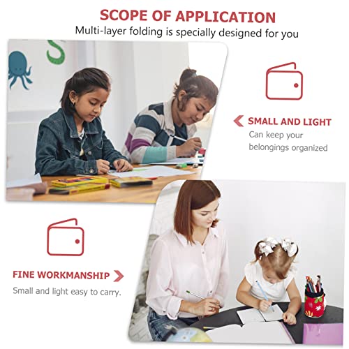 BESPORTBLE 1pc Stylish Plush Wallet for Women Compact Zippered Purse for Travel and Daily Use for Birthdays and Anniversaries Lightweight Handbag for Cards and Cash3