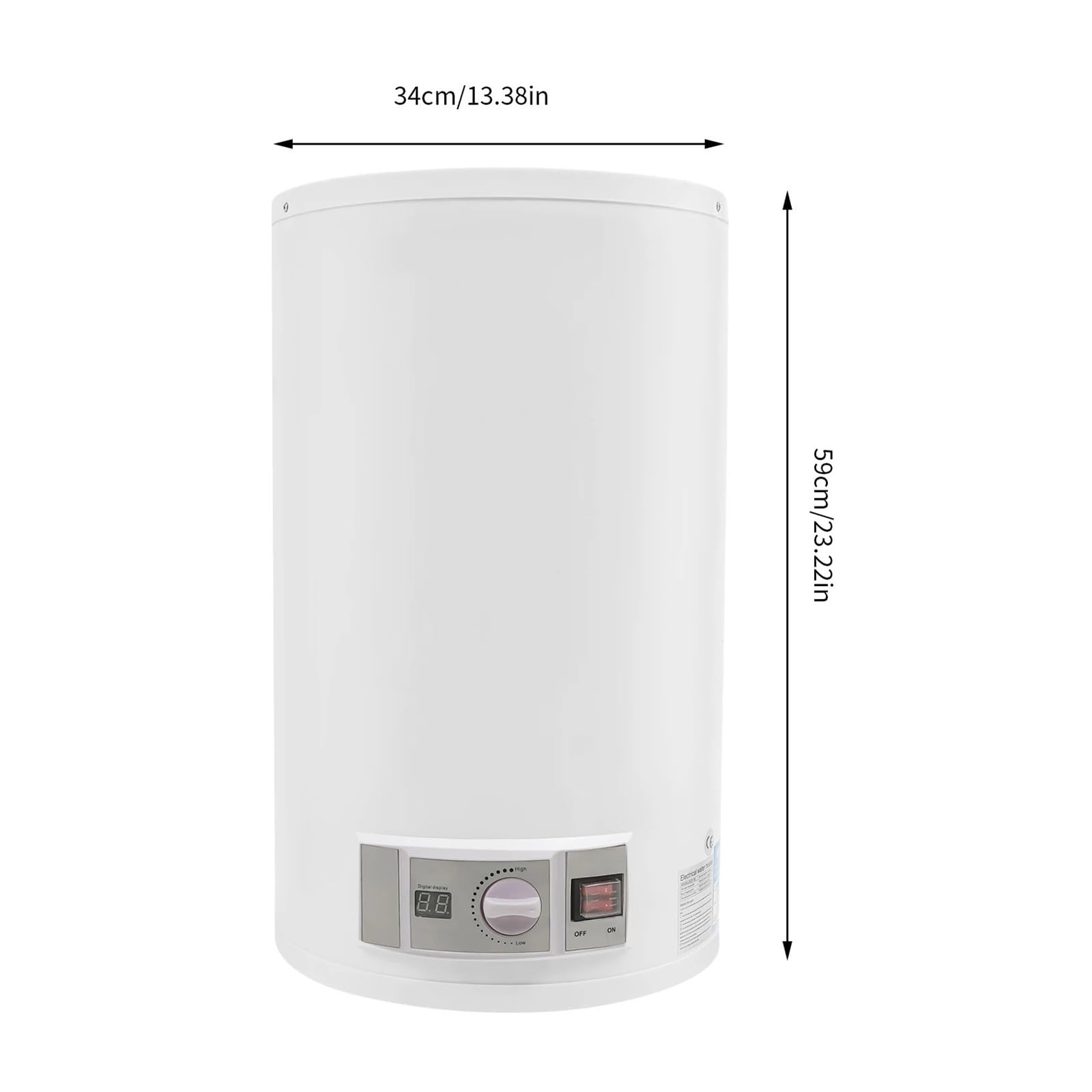Scaldabagno Elettrico Senza Serbatoio 2000W Istantaneo Con Doccetta 50L/11 Gal Veloce E Comodo