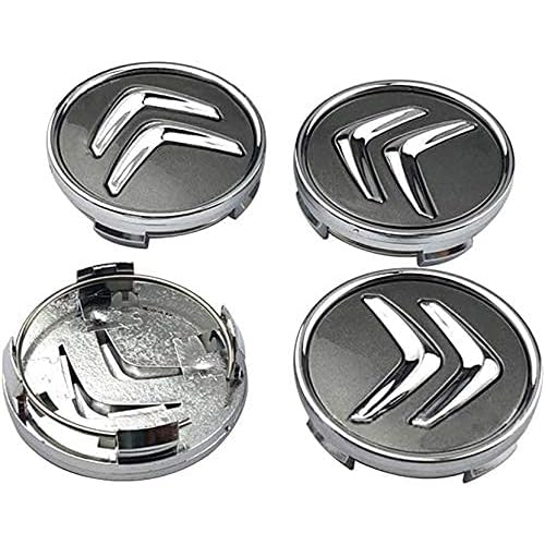 Enjoliveur de roue 60mm Citroen Berlingo cache moyeu élégant gris satiné
