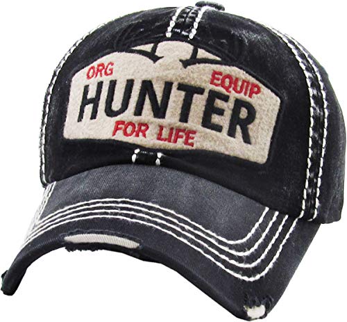 Image of KBETHOS Outdoor Hunting Fishing Lake Life Tactical Distressed Baseball Cap Dad Hats Adjustable Unisex