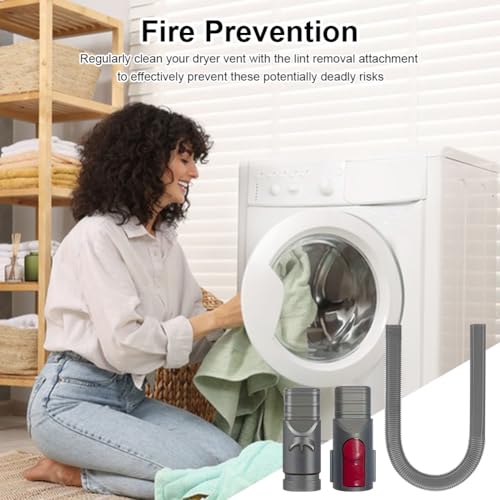 Trasylph 17217210166058 Dryer Vent Cleaner Kit Vacuum Hose Attachment thumb #6